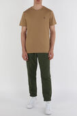 Slim Fit Logo Tee in Brown